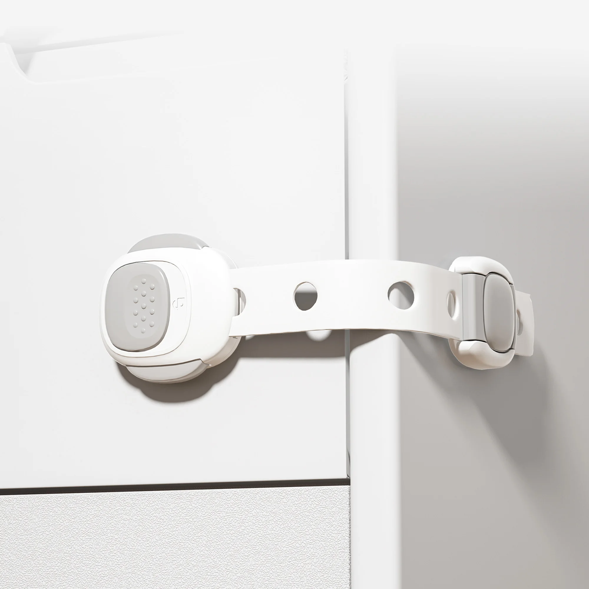 Baby Furniture Door Double Long Cabinet Lock Adjustable Length Child Safety ABS Material Children Protection For Babies