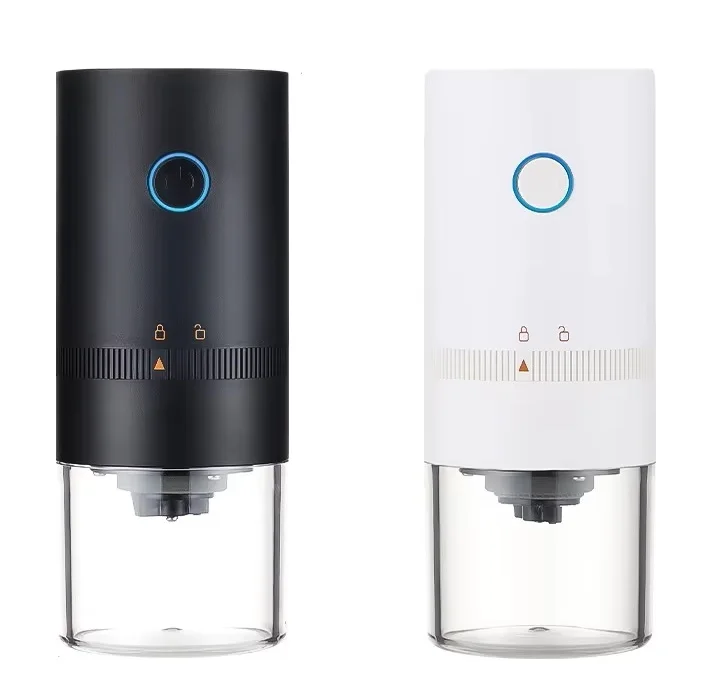 Portable Coffee Grinder - Electric Burr Coffee Grinder for Traveling, Camping, Office - Rechargeable and Cordless Coffee Grinder