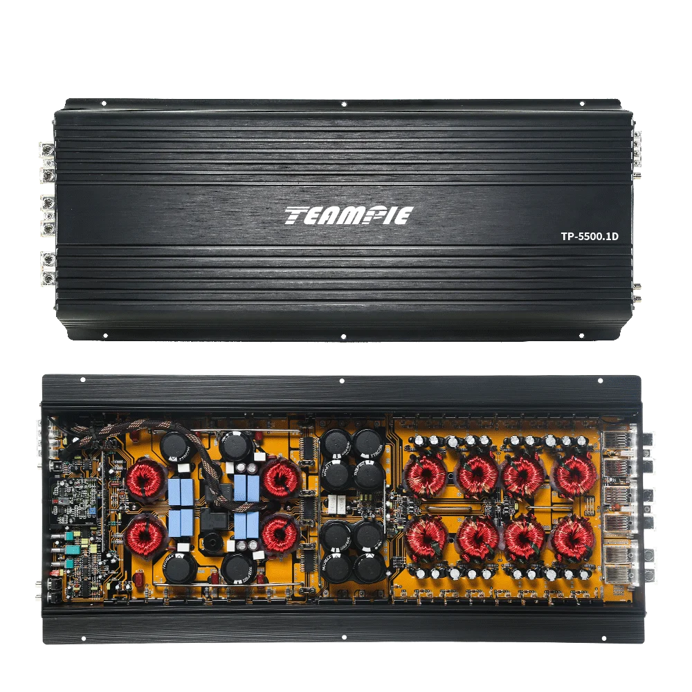 TP-5500.1D 5500 Watt RMS Mono Block Class D Amplifier  RMS High Power Small Chassis Amplification