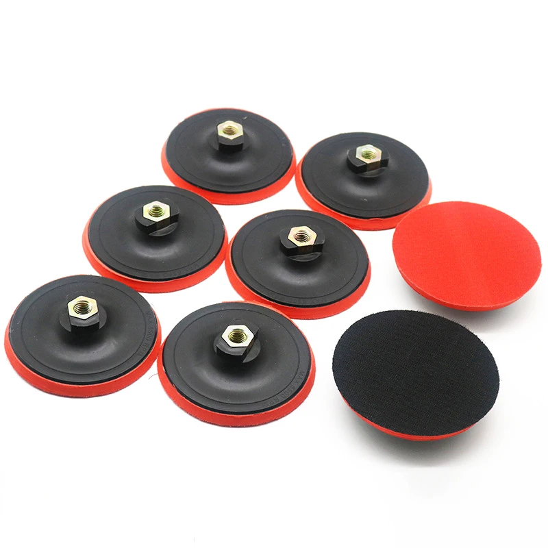 Hex Shank Rubber Plastic Backing Pad EVA Foam Polishing Pad Back Holder for Buffing Pads