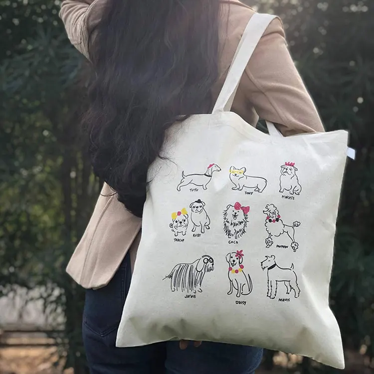 Wholesale High Quality Cheap Cute Cotton Canvas Tote Canvas Cotton Bags With Logo