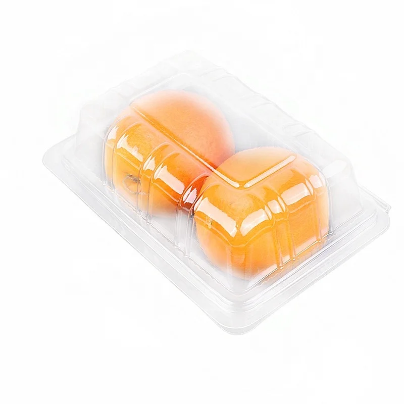 
WHOLESALE 300 g Transparent Clamshell Shape Plastic Fruits Apple Peach Packaging Punnet 