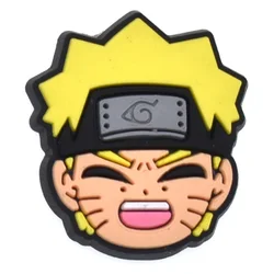 Wholesale Cartoon PVC Sasuke shoe charms characters 2022 crockely-charms de anime crocsely-wholesale charms