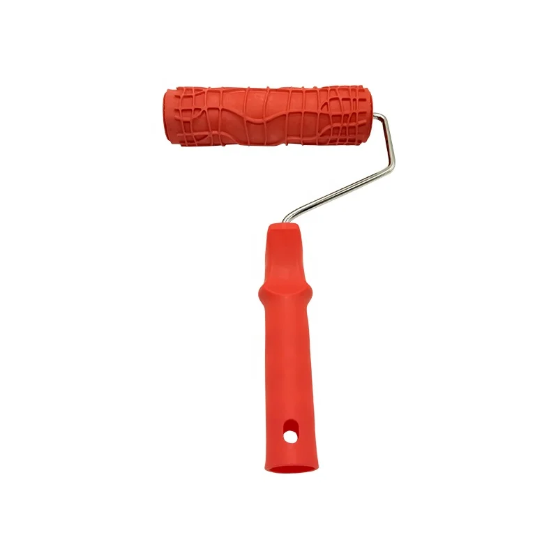 wall artistic paint tools rubber pattern paint roller brushes with decorative paint rollers