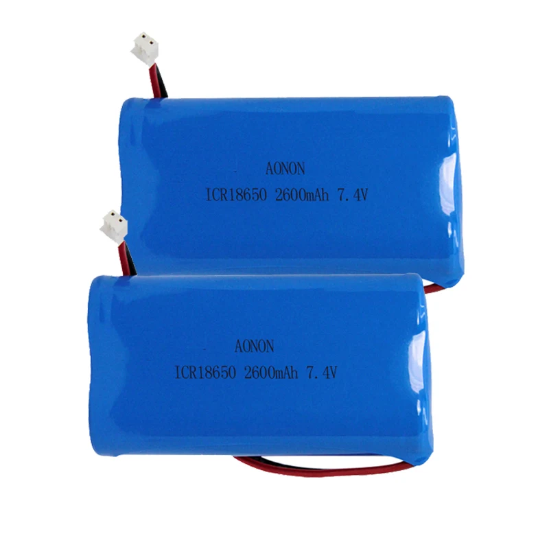 IEC62133 CB certified 18650 2S1P battery pack 7.4V 2600mAh with CE/RoHS/MSDS/UN38.3 certificates