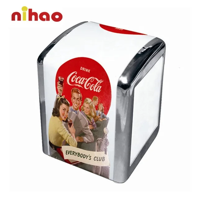 Customized Promotional Metal Napkin Holder Restaurant Tissue Holder Napkin Dispenser Wholesales for Indoor Outdoor Bar Promotion