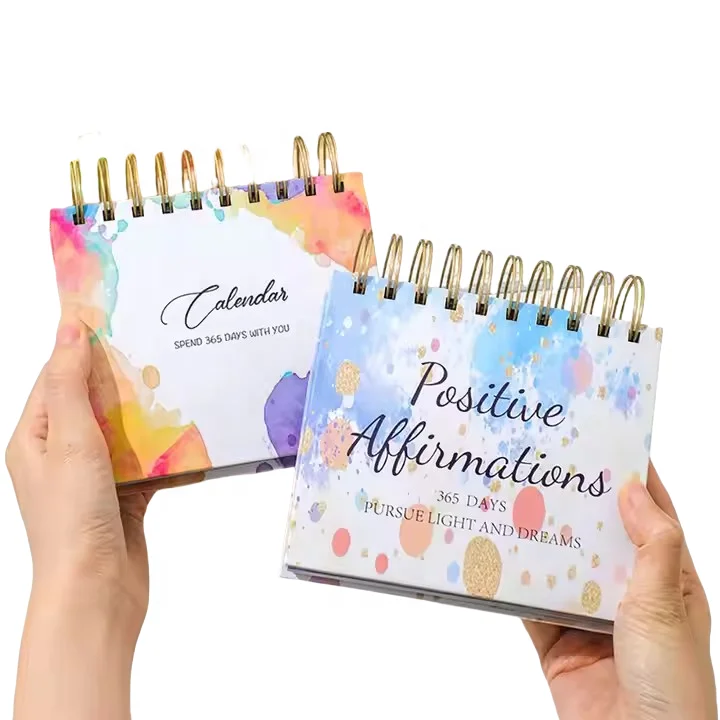 Wholesale Custom Beautiful Calendar Digital Advent Calendar Desk Display 2025 2026 Paper Table Calendar  for Girls