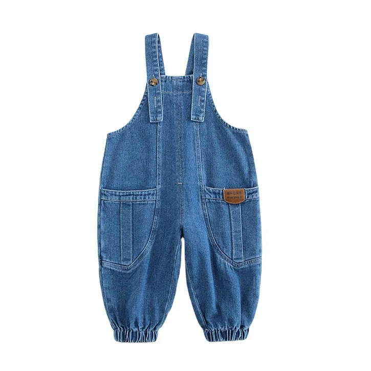 2024 new latest fashion kids jumpsuit girl spring autumn korean style denim jumpsuit girls high quality kids bodysuits