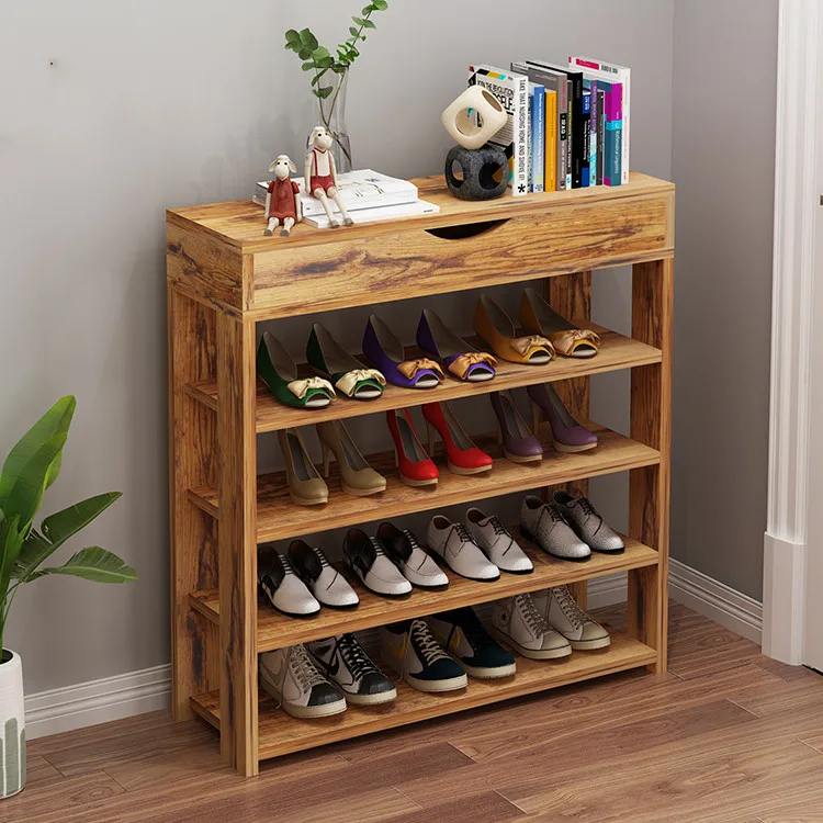 New arrived modern industrial Multi-layer Simple shoe case wooden storage cabinet shoe rack holder for hallway entryway