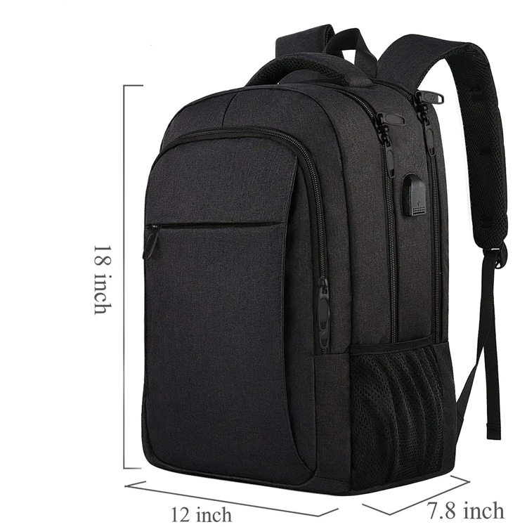 custom travel backpack laptop anti theft business backpack 15.6 inch computer back bag