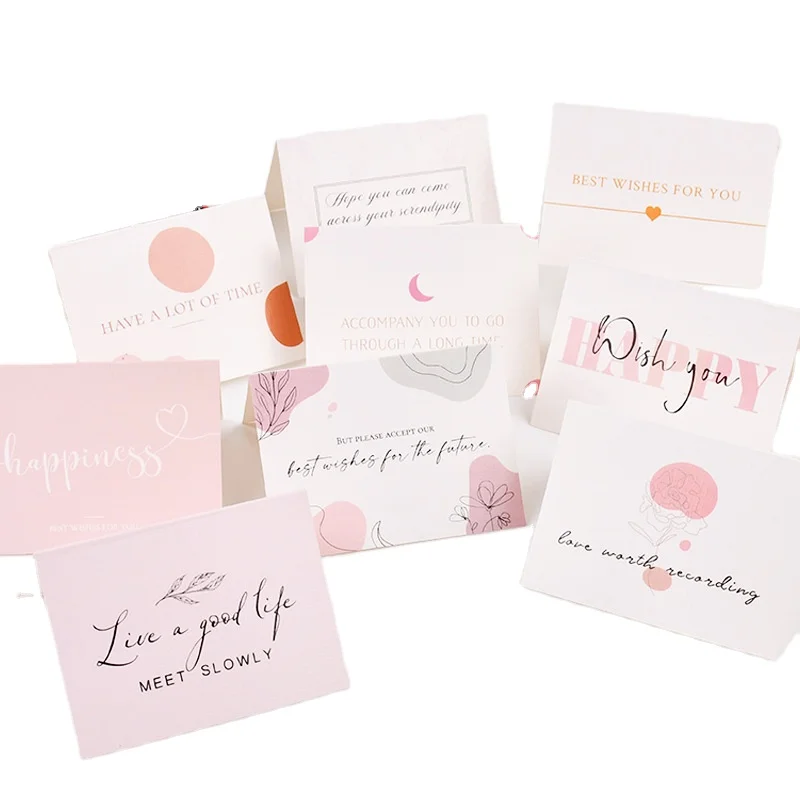 Luxury Customized Wedding Invitation Thank You Card Birthday Greeting Card with Envelope