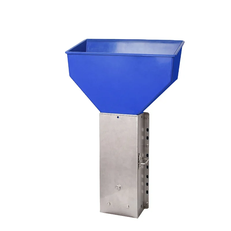 6kg 10kg 15kg Farm Equipment High Quality Stainless Steel Semi-automatic Feeder For Sow on fence