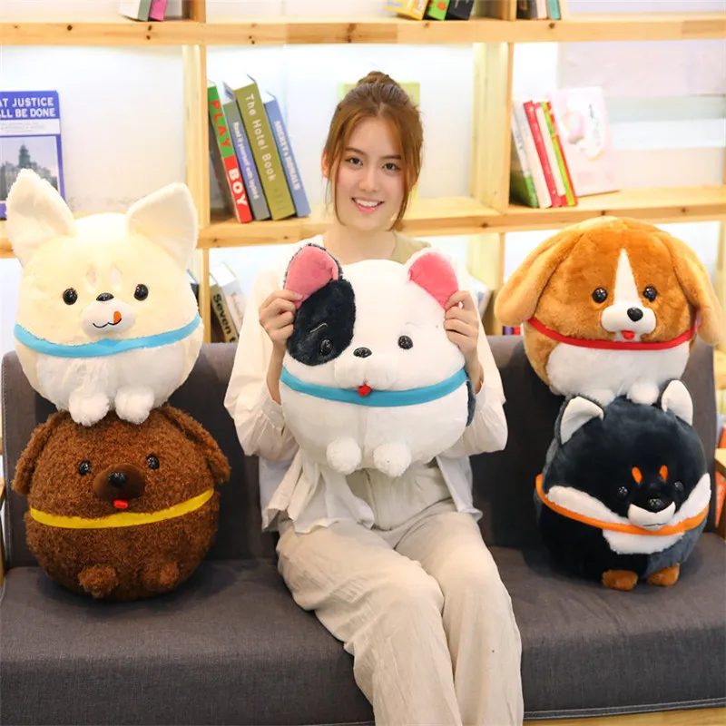 Cartoon Plush Dog Pillow Cushion Blanket Doll Office Lunch Sofa Toy Pillow With Air Conditioning Blanket