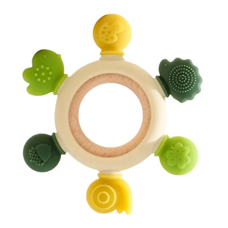 2024 New Safe Material Baby Toys Early Education Chewable Wooden Toys Kids Wood Toys for Children Forest gum