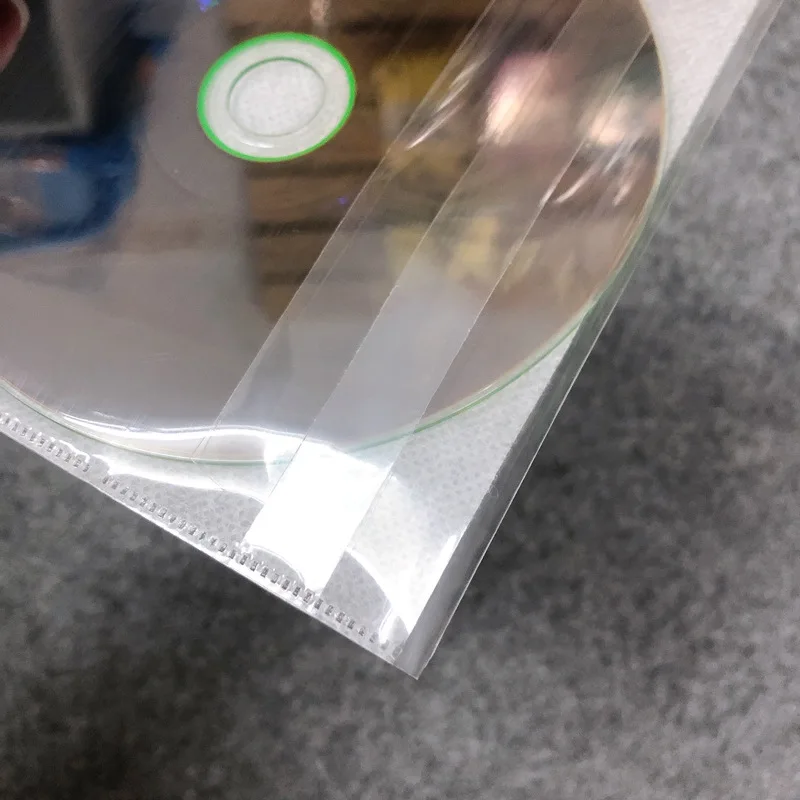Transparent Plastics CPP Cd Cover cd dvd plastic cd sleeve/CD packing/CD pouch with flap