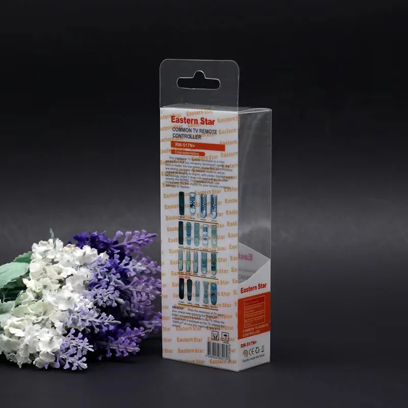 CUSTOMIZED CLEAR PVC PET  REMOTE CONTROL PACKAGING BOX LONG PLASTIC ELECTRONIC BOX DIRECT FACTORY