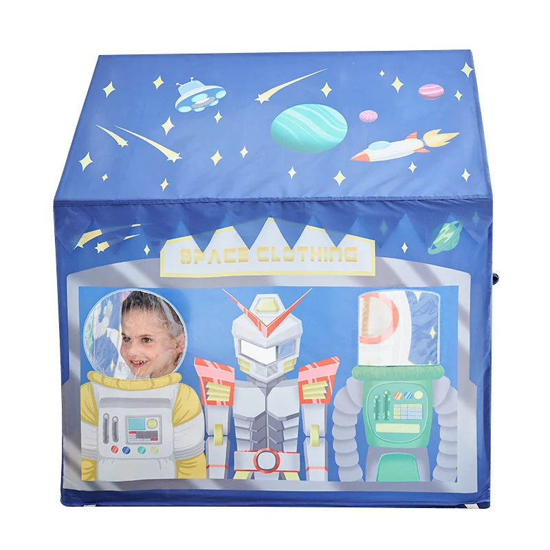 Universal Spaceship Pattern Princess Castle Play Tent Indoor Outdoor use with Carry Case