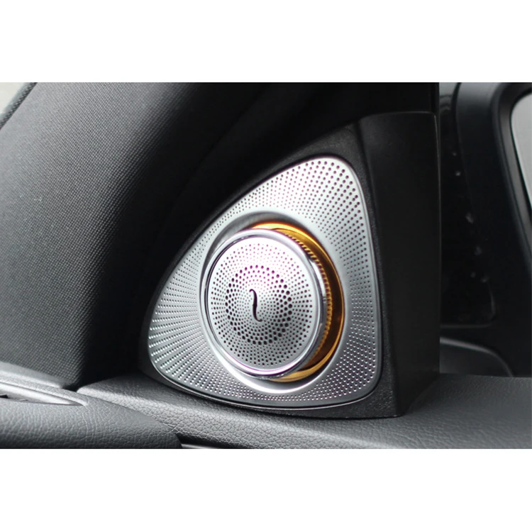 High Quality Car Accessories Car Speakers Car Audio Tweeter Ambient Decorative Light 3D Rotating Tweeters For Mercedes W205