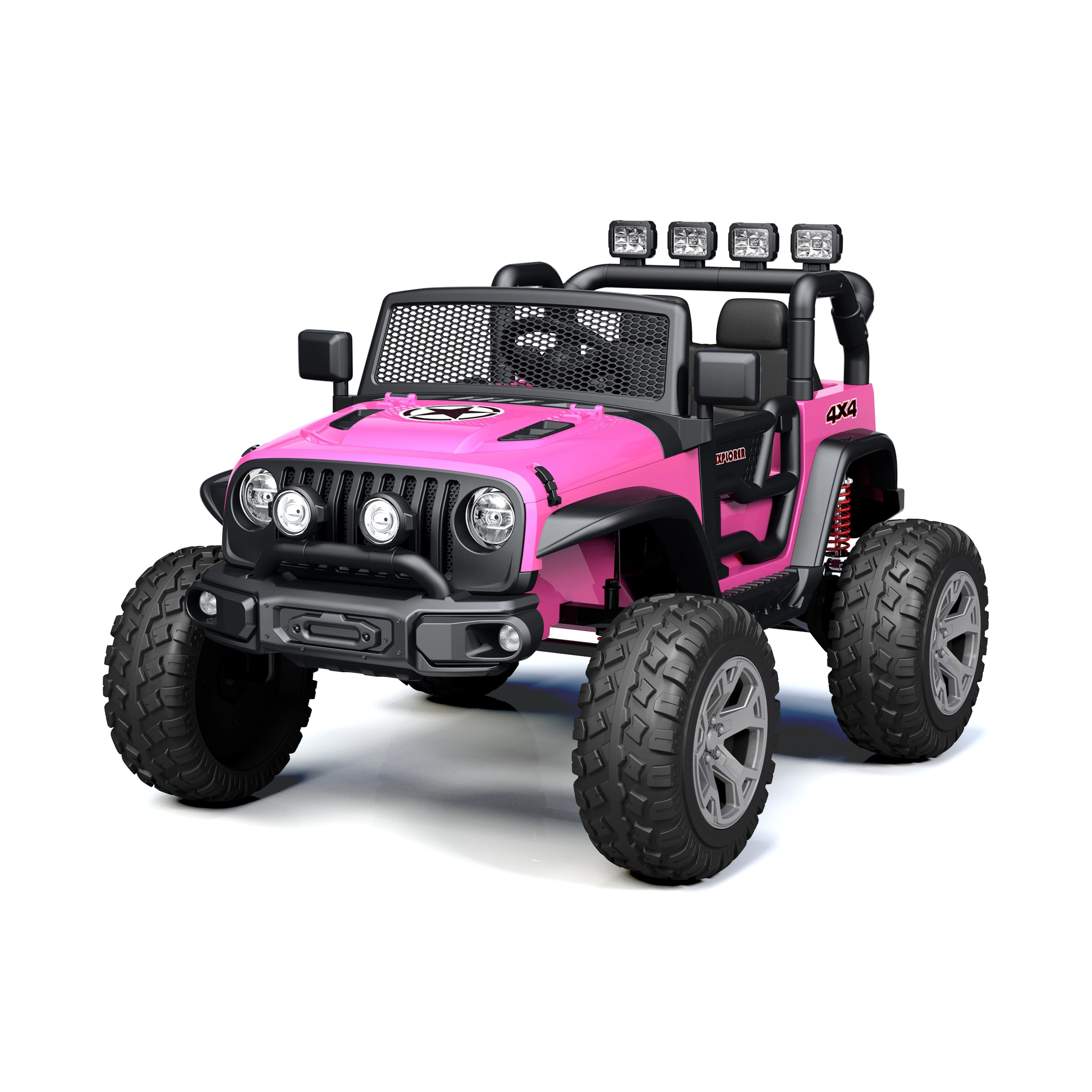 4WD ездить на грузовике 12 В электромобиль игрушка с дистанционным управлением низкая батарея голосовой подсказки Беспроводная Музыка