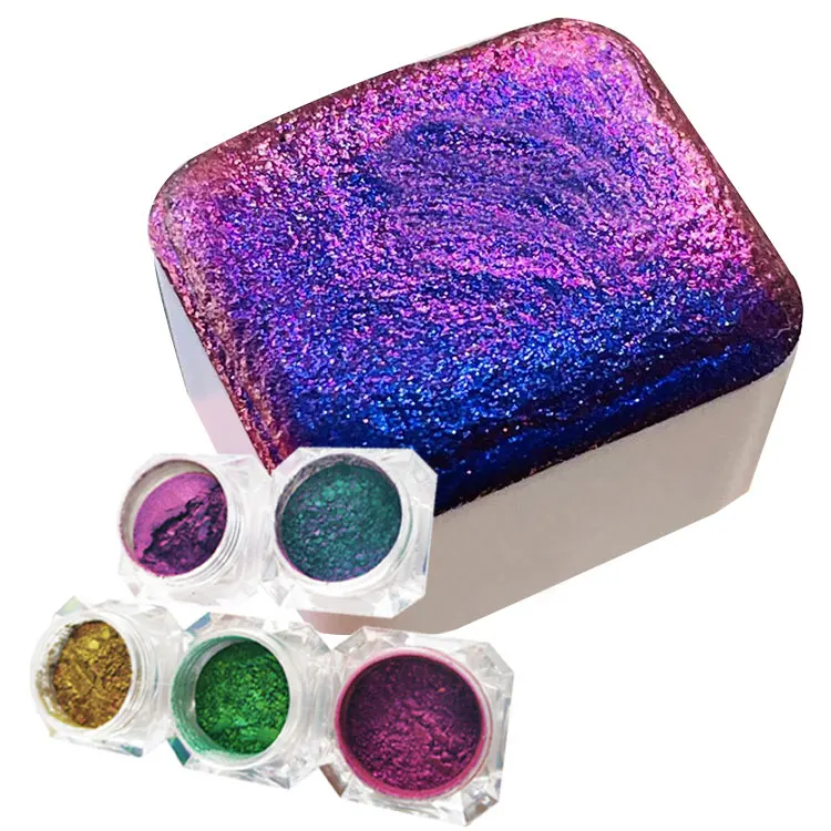 Brand Mcess FREE SAMPLES color mica pearl watercolors pigments powders for resin art ink painting