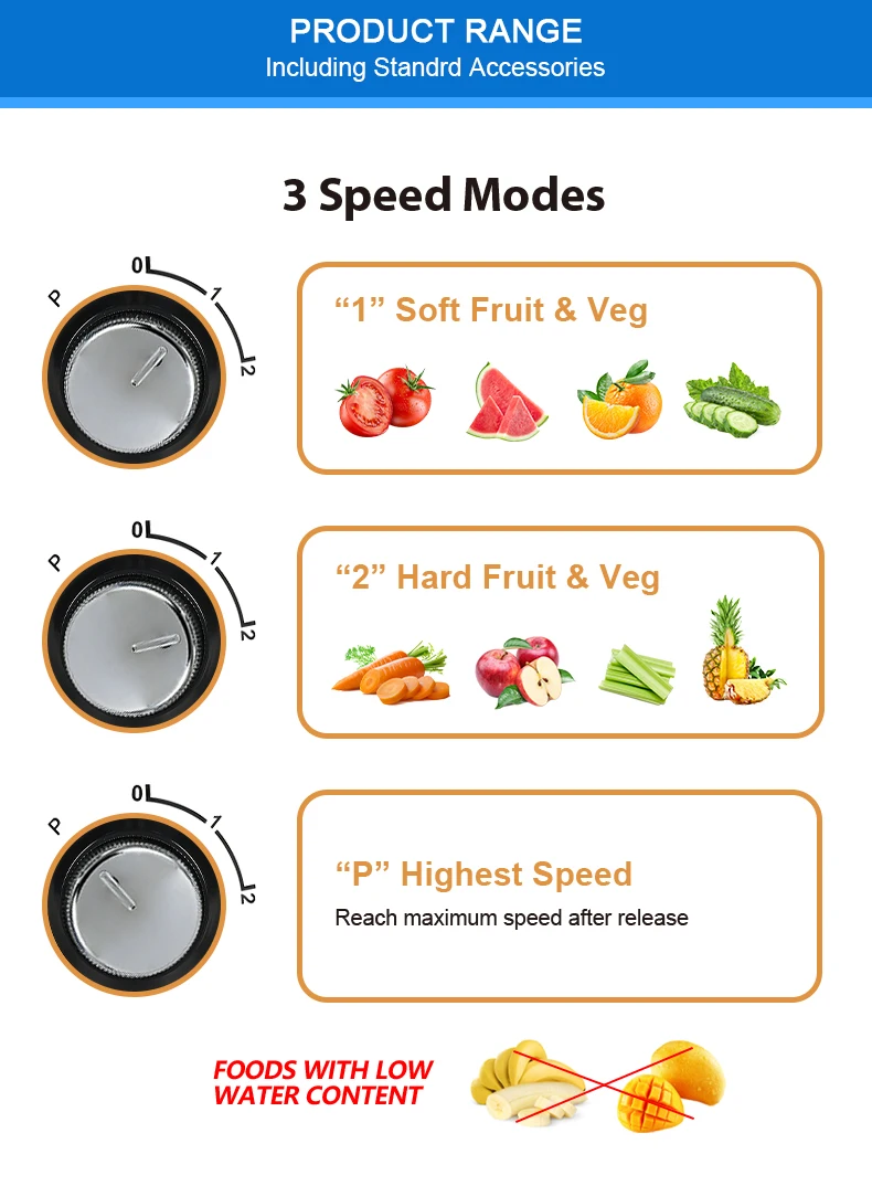 Commercial Juice Processor with Competitive Price Household Juice Extractor with Customized Package