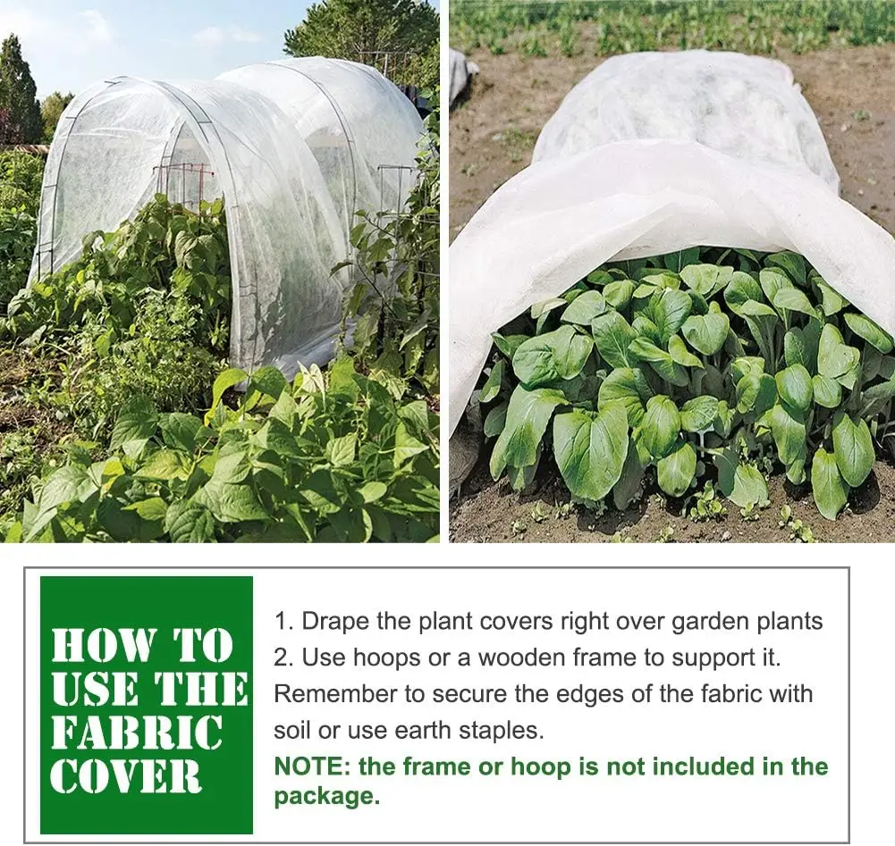 Plant Covers Freeze Protection Outdoor 3*9m Nonwovens Floating Row Fabric Garden Cover Winter Frost Sun Pest Protection