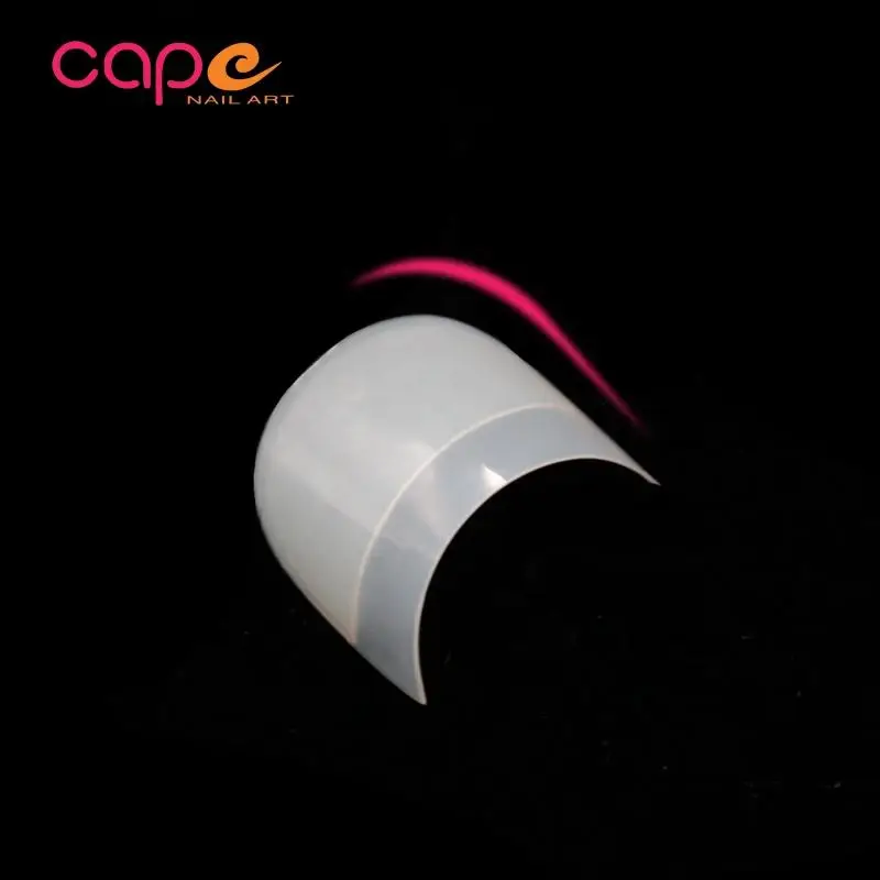 Nail Supplies Acrylic Fake Nails French Half Cover Round Artificial Tips