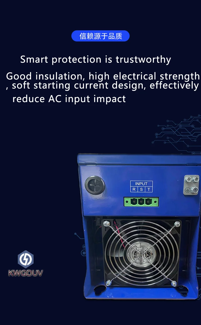 UV Electronic Power Supply Variable Frequency Electronic Ballast Ultraviolet Electronic Transformer Display Screen for UV Curing