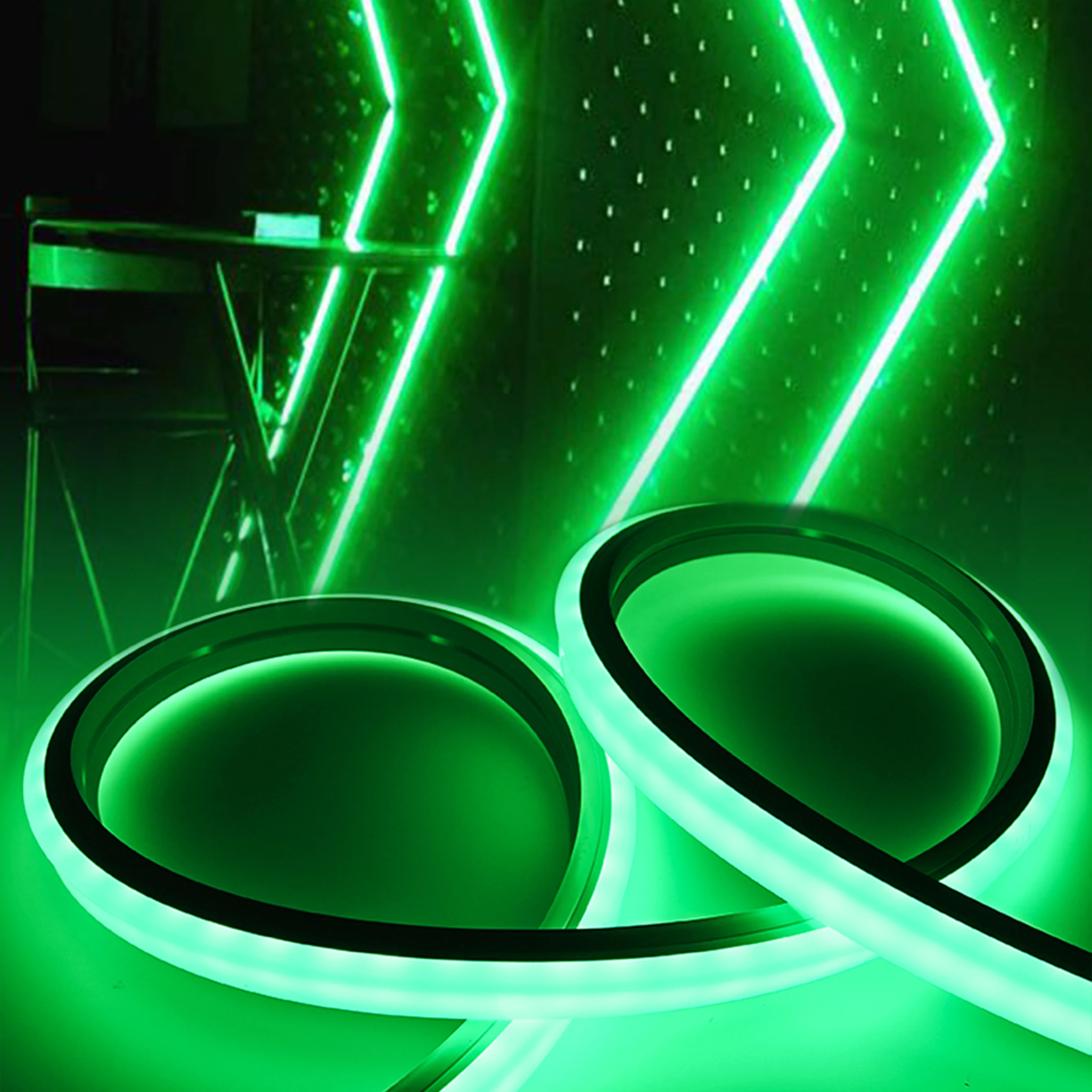 SHIJI Custom Neon Flex 20mm 24V Programmable DMX UCS512 1903 2904 TM1814 LED RGB RGBW Flexible Silicone Neon Strip Lights