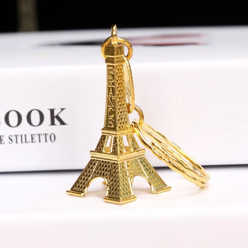 New vintage Paris Eiffel Tower key chain tower pendant key ring small gift manufacturers direct sales