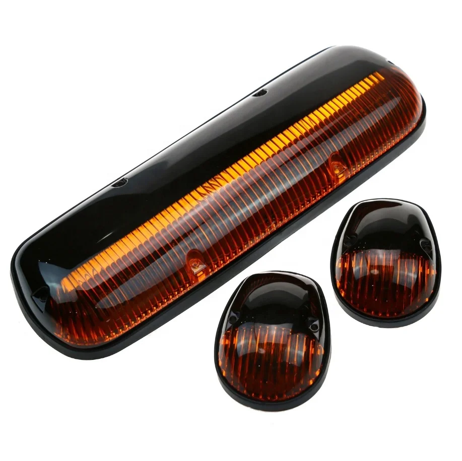 
Smoked Lens 30 LED Cab Roof Running Top Warning Light Side Marker Kit for 2002-2007 Chevy Silverado/GMC Sierra SUV Pick up truck 