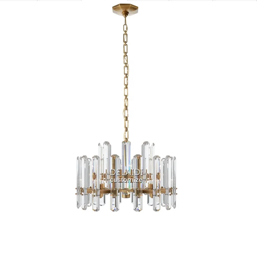 Bedroom study crystal glass light modern simple atmosphere restaurant apartment home nordic lamps