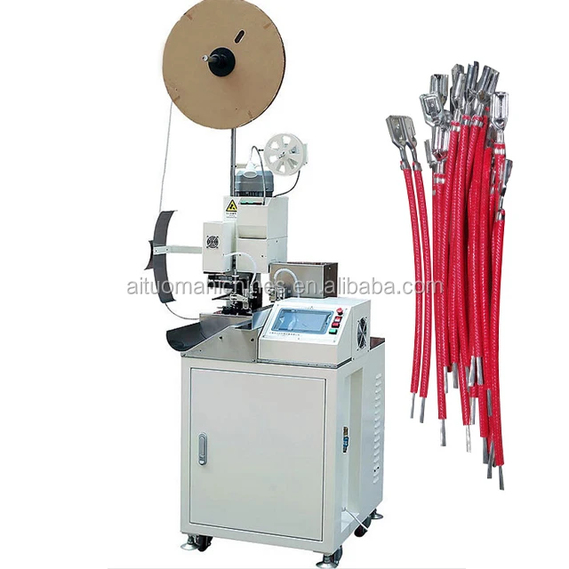 AM201 Fully Automatic Single Head Terminal Crimping Machine Wire Cutting Stripping Crimp Machine