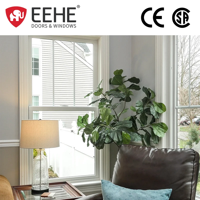 EEHE double-hung aluminum alloy casement windows custom glass aluminum alloy electric single-hung windows