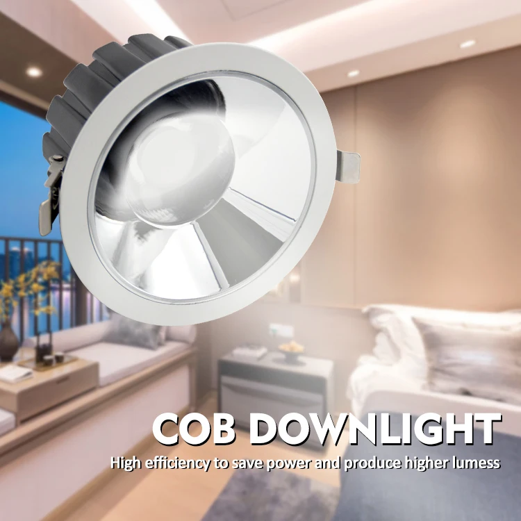 Best selling 12W Cutout Spotlight High Lumen COB Led Downlight To Warm Light