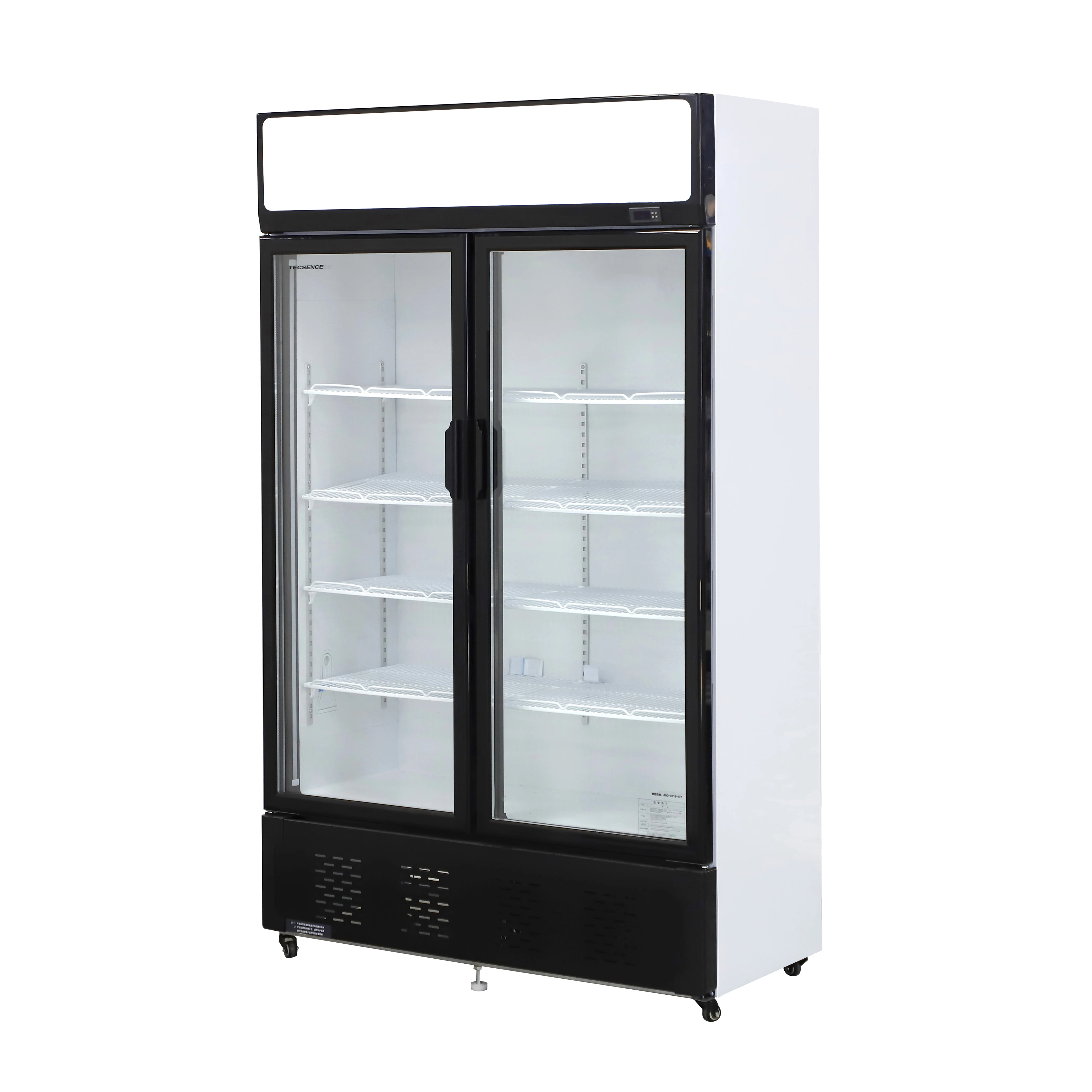 cola  upright display  cooler supermarket  convenience store beverage upright cooler commercial vertical cooler two doors