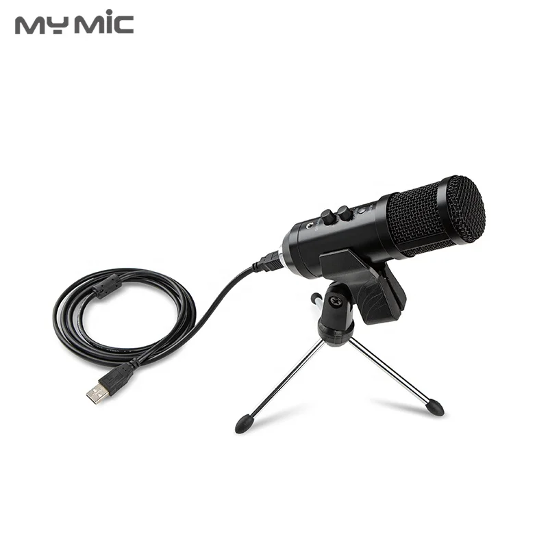 Профессиональный конденсаторный USB-микрофон MY MIC NX4 Студийный микрофон для записи с эхо-монитором подкастов компьютерных игр