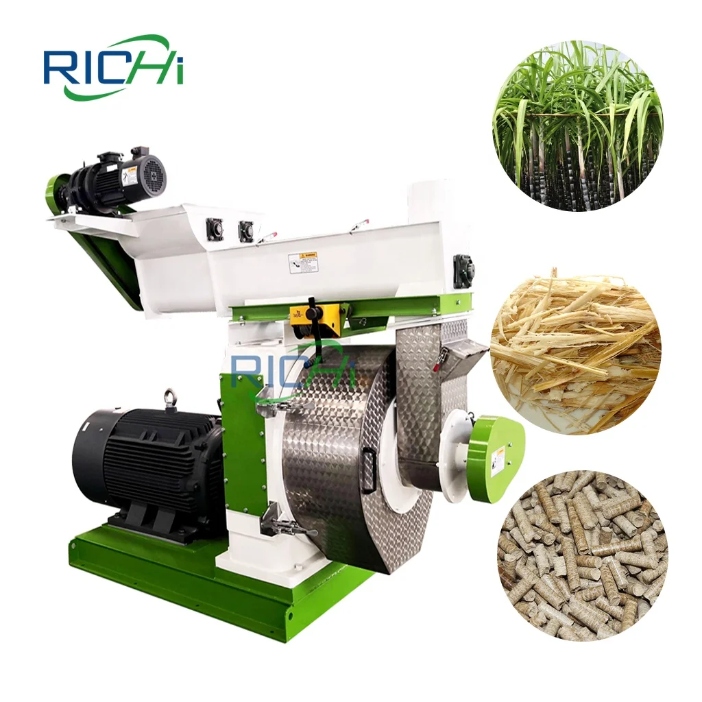 Customized Capacity From 1T/H to 10T/H Sugar Cane Bagasse Pellet Making Machine Wiht Low Price