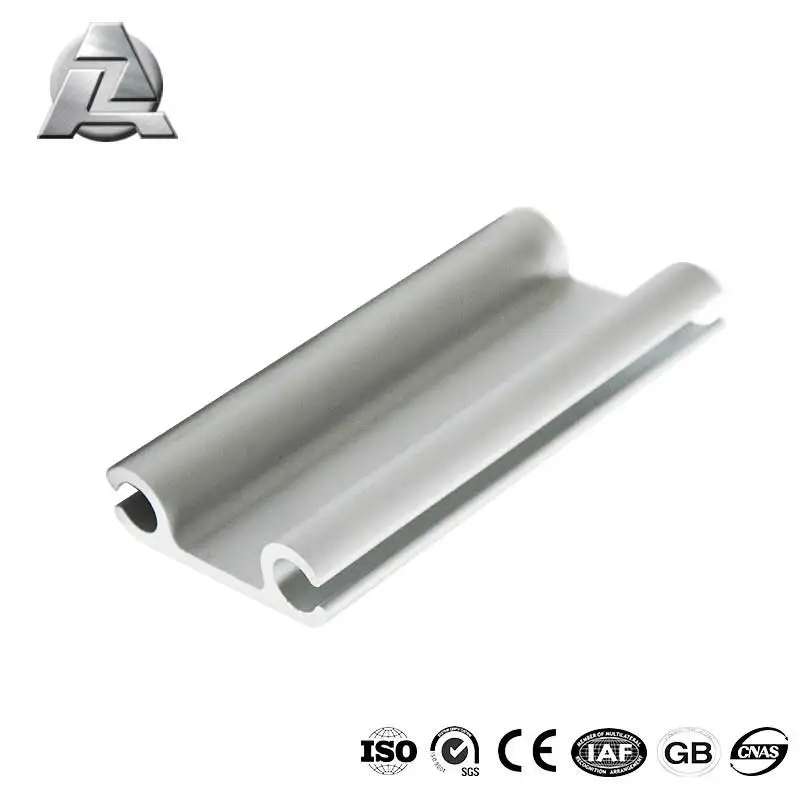6000 series aluminum alloy ZJD-KD104 double awning keder rails extrusion profile