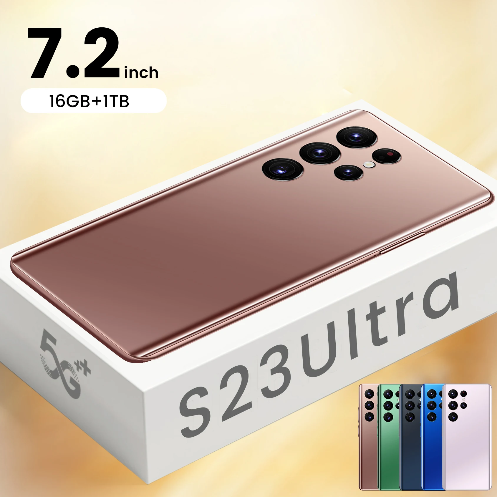 Hot Selling S23 ULTRA original 16GB+1TB 7.3 inch 48MP+100MP 5G High Quality Android 12 Smart Cell Phone