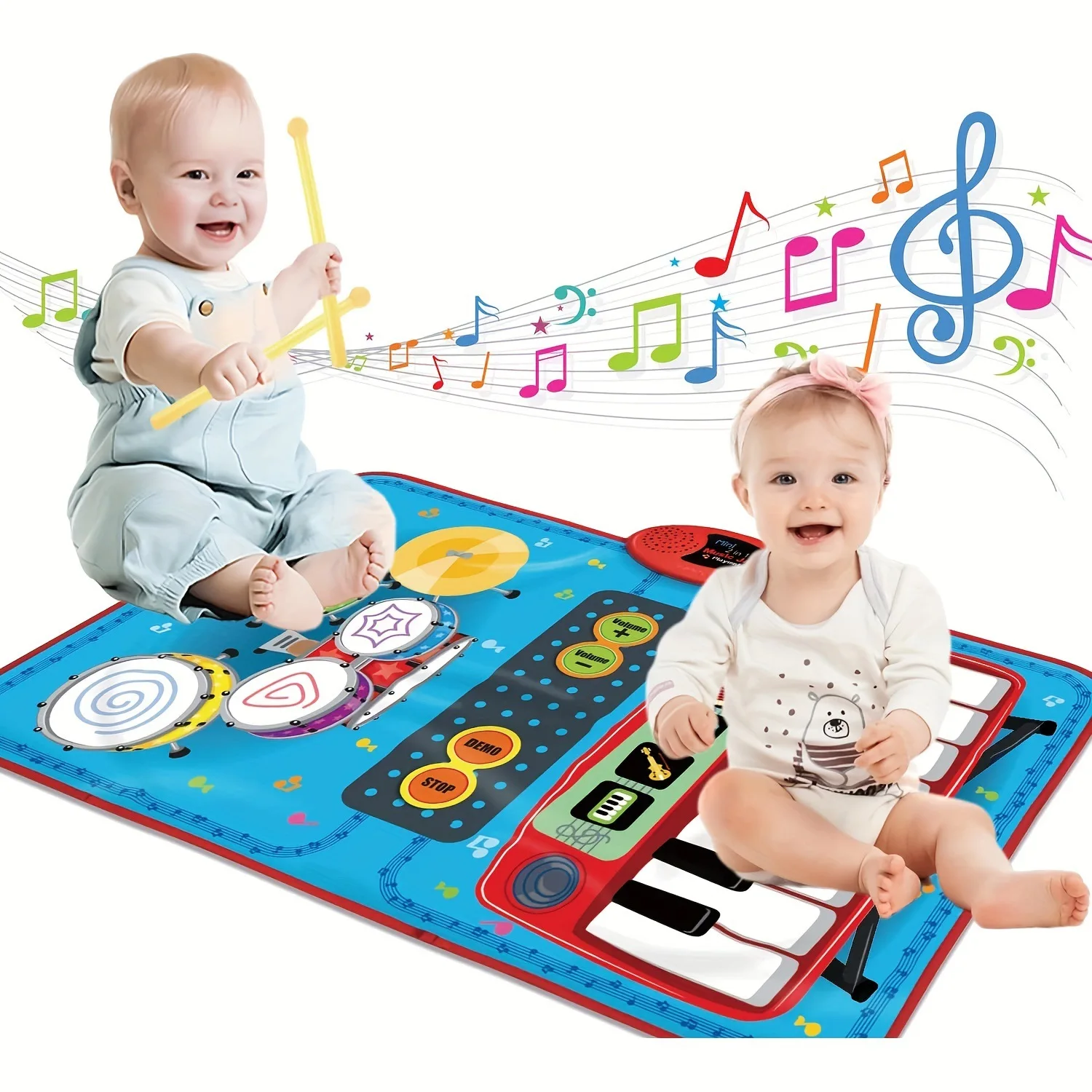 BGL electronic piano music rhythm play carpet Dancing Music Keyboard Playmat
