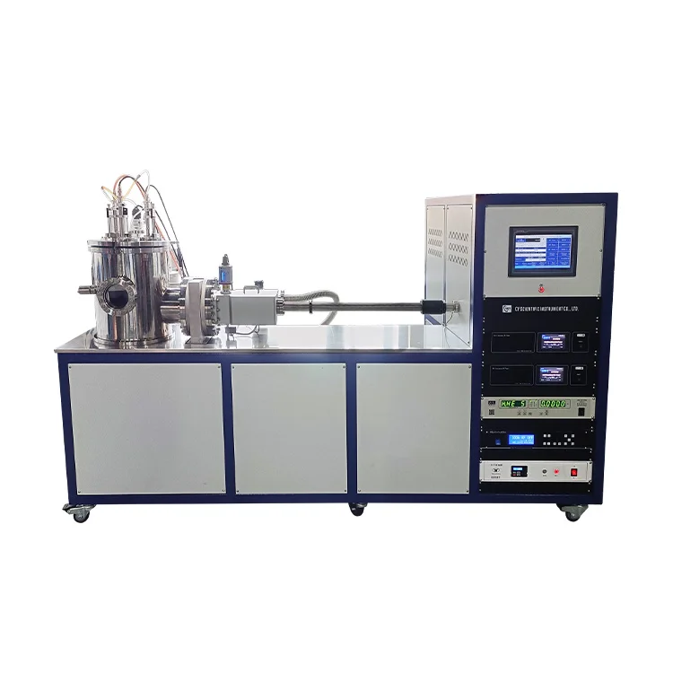 Three target magnetron sputtering coater  with a transition chamber