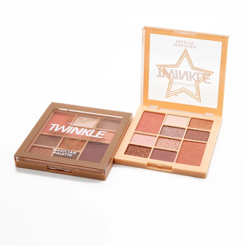 custom high quality private label vegan diy multichrome glitter shimmer matte high pigment eyeshadow palette