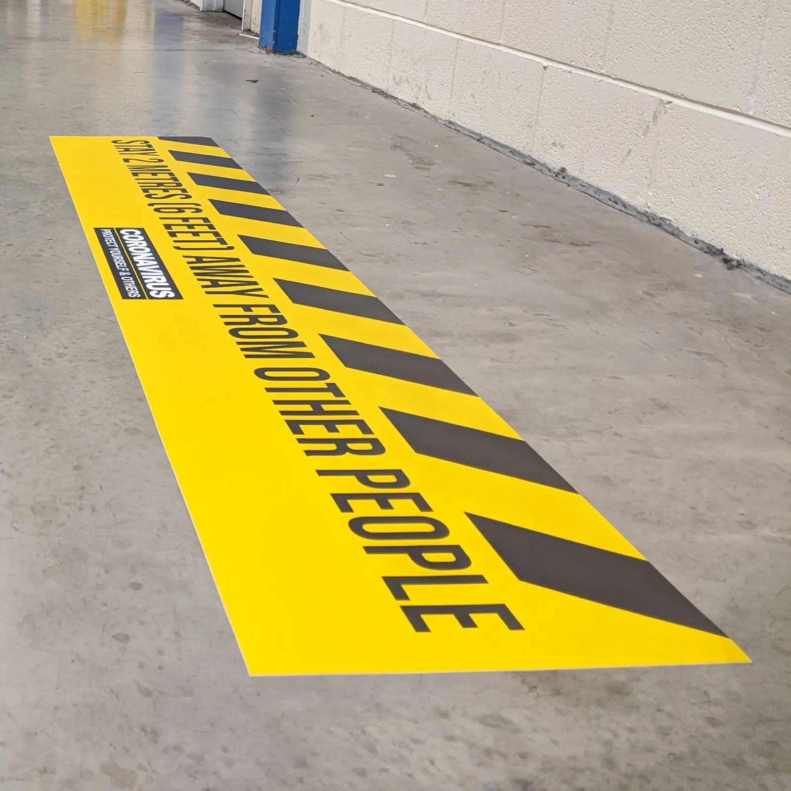 Предупреждение об опасности пол виниловые наклейки полоски