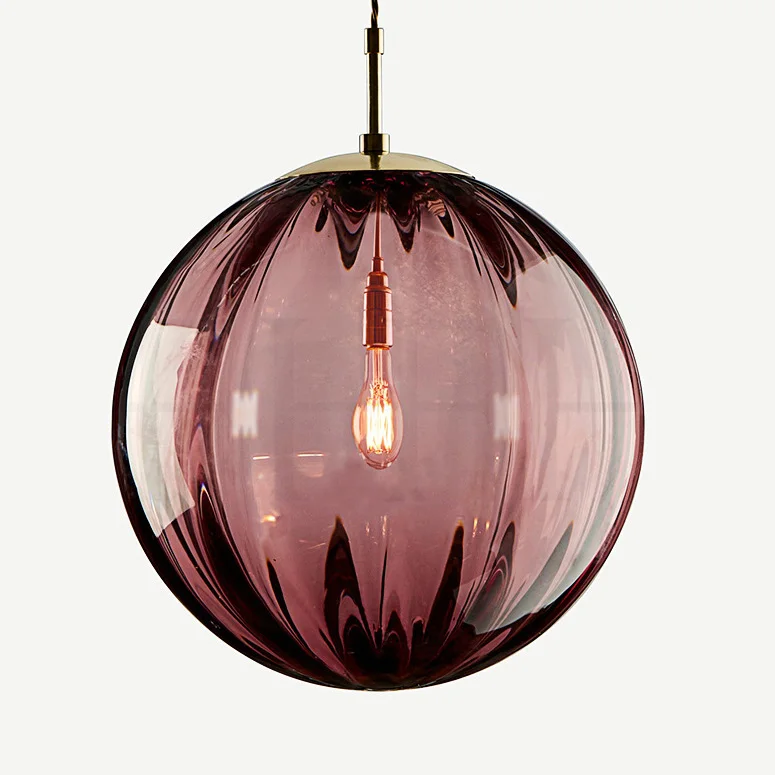 Modern Water Pattern Glass Chandelier Pendant Light For Restaurant Bed Room Cafe Bar