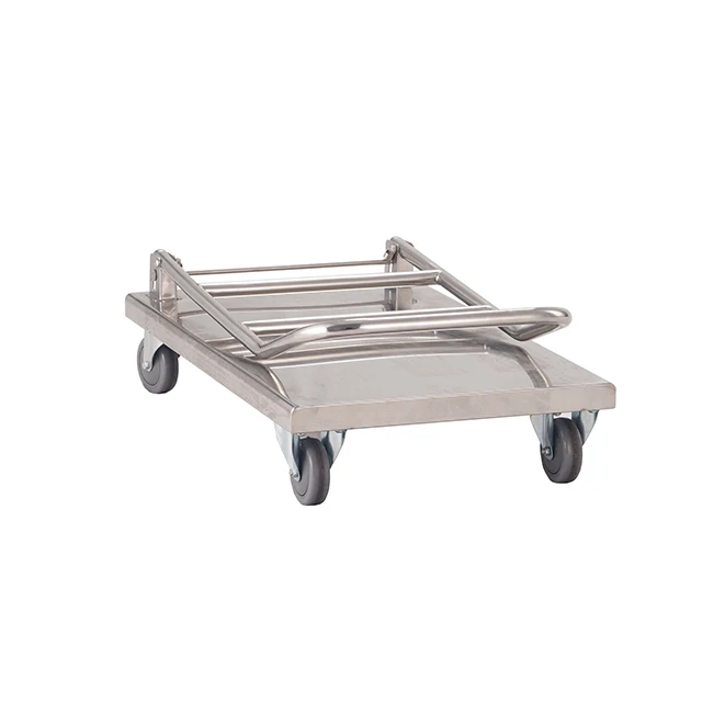 
Stainless Steel 350kg Fold Hand Heavy Duty Industrial Foldable Platform Truck Trolley 