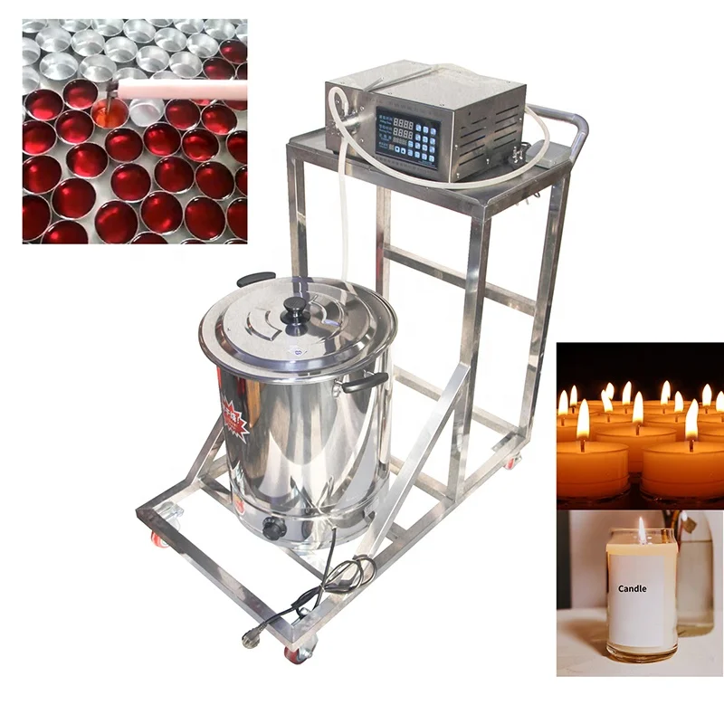 high quality  candle filler machine movable stainless steel electric heating wax melting tank machine