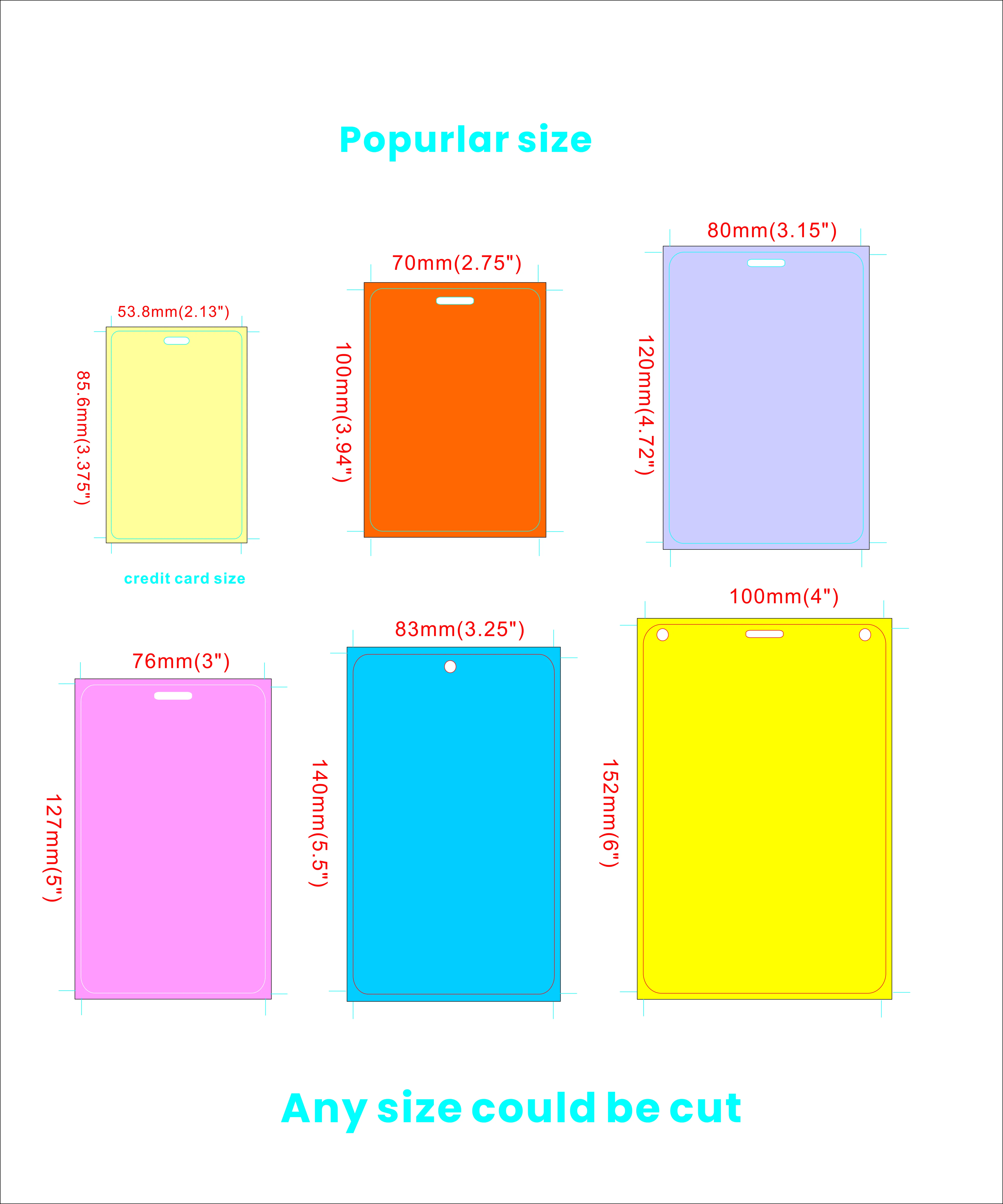 Custom PVC Plastic Badges Event Conference Exhibitor Name Badges With Slot Hole