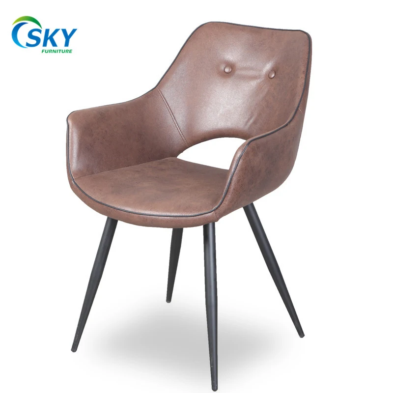 SKY chair wholesale Modern luxury restaurant furniture dinning room PU Leather dining chair