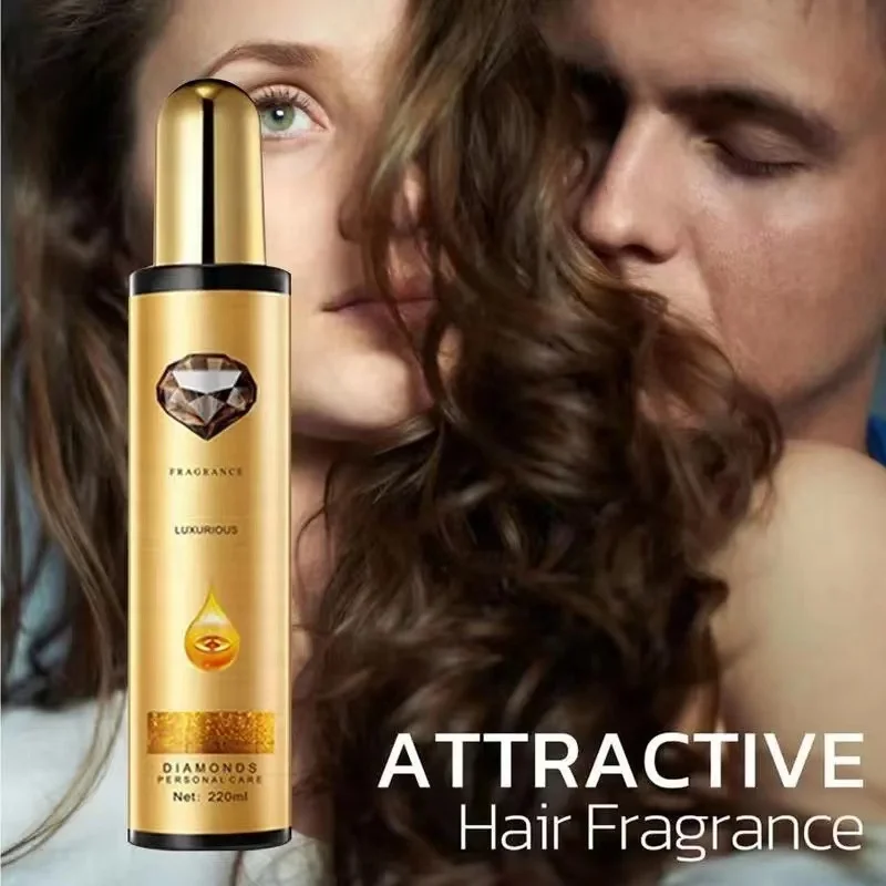 220ml Golden Hair oil Care Essential Smooth Hair Care Essence Leave In hair perfume spray long lasting fragrance